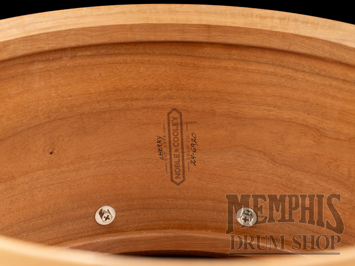 Noble & Cooley 14x8 Solid Shell Classic Cherry Snare Drum - Natural Satin Oil