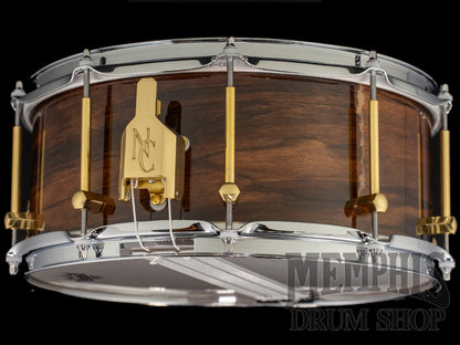Noble & Cooley 14x6 Solid Shell Classic Walnut Snare Drum - Natural Gloss