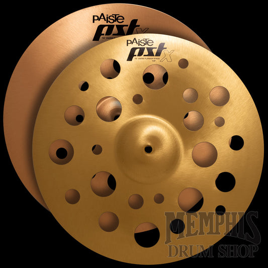 Paiste 16" PST X Swiss Flanger Stack Cymbals