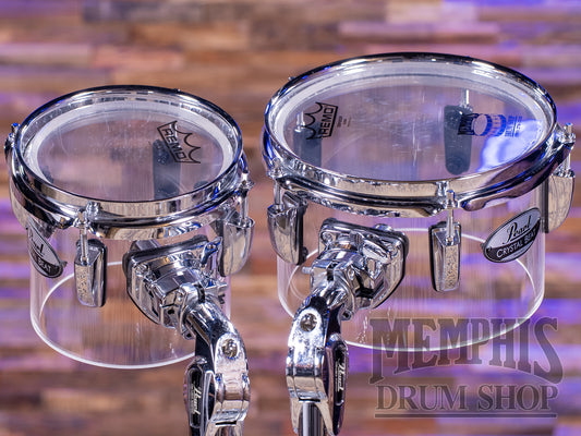 Pearl Crystal Beat Acrylic Single Headed Concert Tom Pack - Ultra Clear