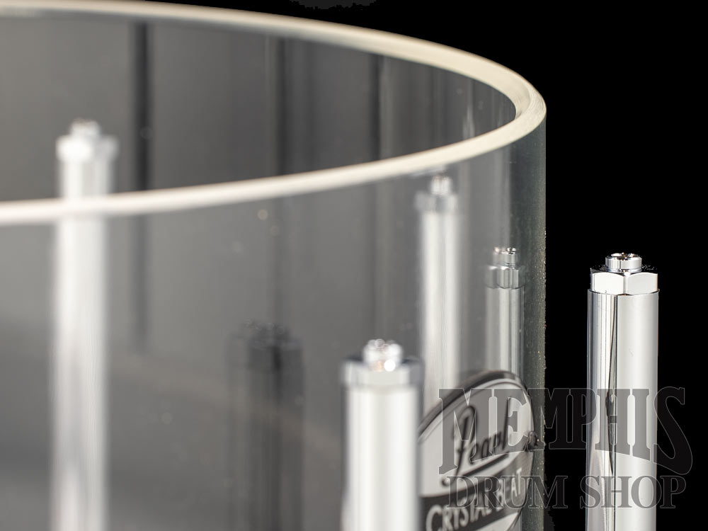 Pearl 14x6.5 Crystal Beat Free Floating Acrylic Snare Drum - Ultra Clear