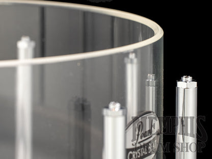 Pearl 14x6.5 Crystal Beat Free Floating Acrylic Snare Drum - Ultra Clear