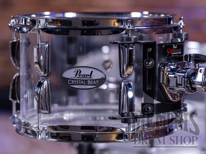 Pearl Crystal Beat Acrylic 4-Piece Drum Set 22/12/14/16 - Ultra Clear