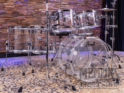 Pearl Crystal Beat Acrylic 5-Piece Drum Set 22/12/13/16/18 - Ultra Clear