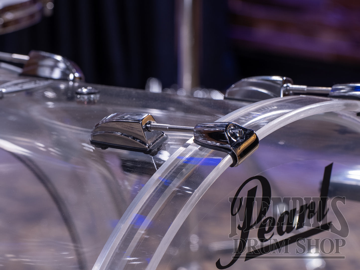 Pearl Crystal Beat Acrylic 8-Piece Drum Set 22/8/10/12/13/14/16/18 - Ultra Clear