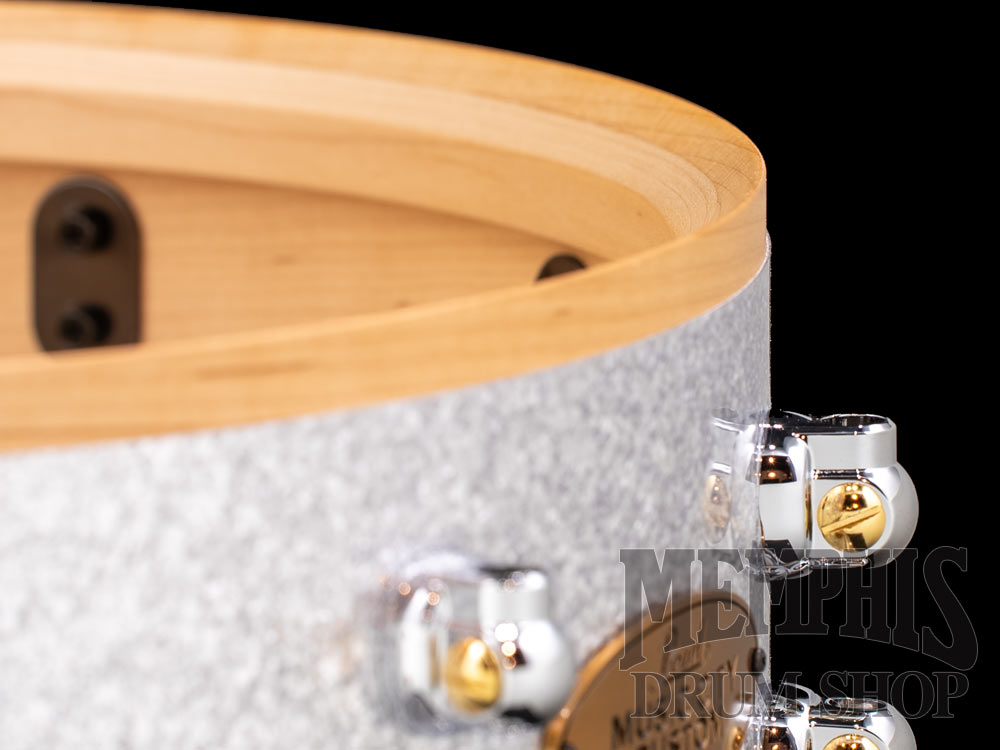 Pearl 14x5 Music City Custom Solid Maple Snare Drum - Classic Silver Sparkle