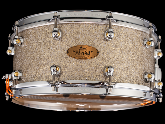 Pearl 14x6.5 Music City Custom Solid Maple Snare Drum - Diamond Glitter