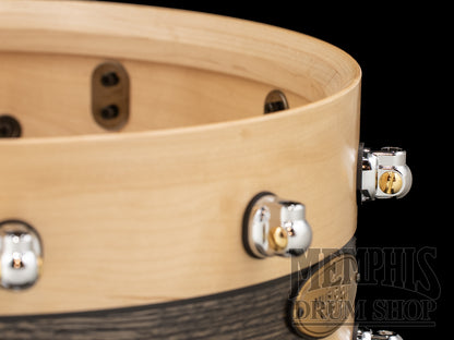 Pearl 14x6.5 Music City Custom One Of A Kind Solid Maple Snare Drum with Bourbon Barrel Inlay