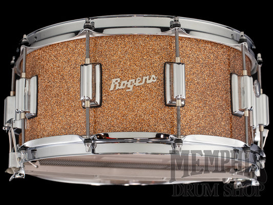 Rogers 14x6.5 Dyna-Sonic Snare Drum with Beavertail Lugs - Champagne Sparkle