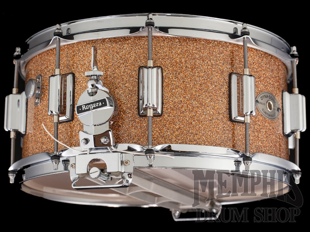Rogers 14x6.5 Dyna-Sonic Snare Drum with Beavertail Lugs - Champagne Sparkle