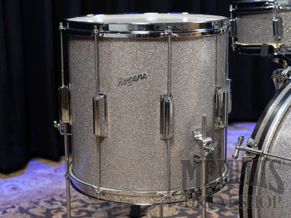 Vintage Rogers 60s Tower Drum Set 20/12/14/14 - Silver Sparkle Pearl