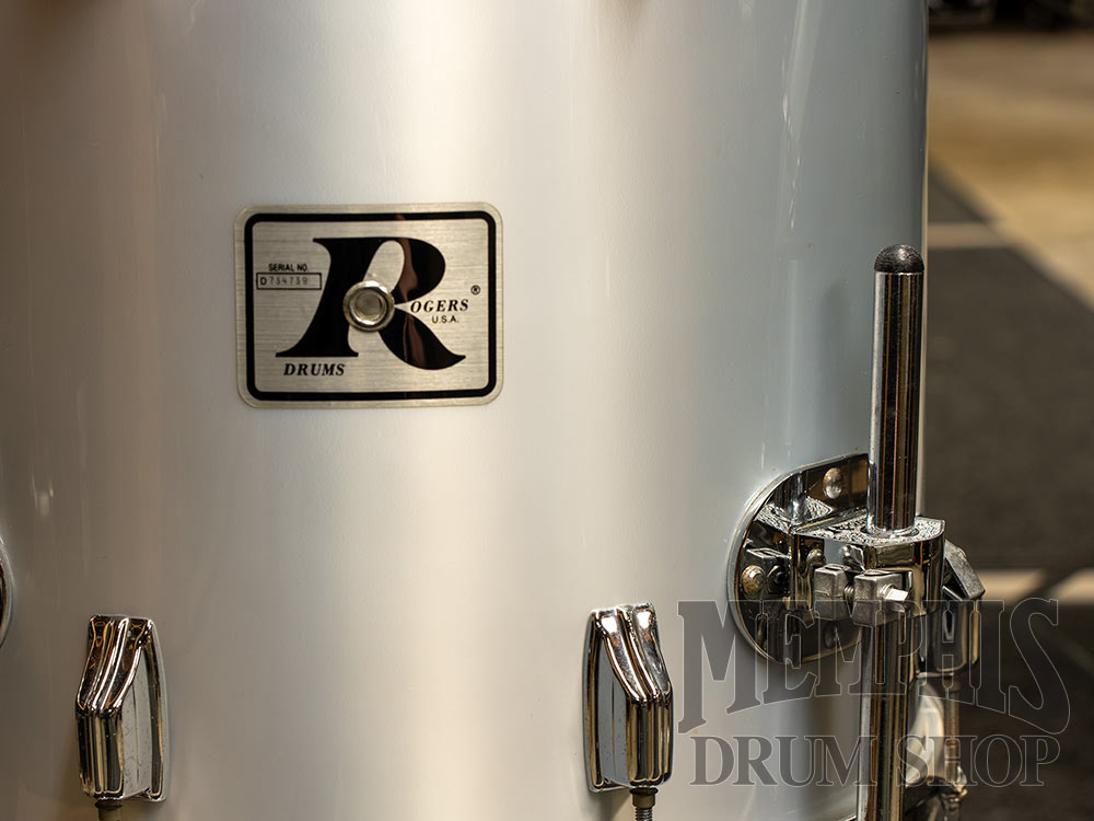 Vintage Rogers 70s Big R Drum Set 24/12/13/16/14 - Metallic Silver with Hardware