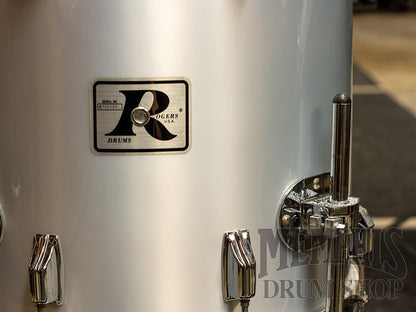 Vintage Rogers 70s Big R Drum Set 24/12/13/16/14 - Metallic Silver with Hardware