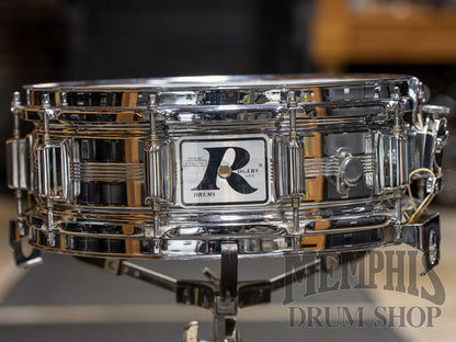 Vintage Rogers 70s Big R Drum Set 24/12/13/16/14 - Metallic Silver with Hardware