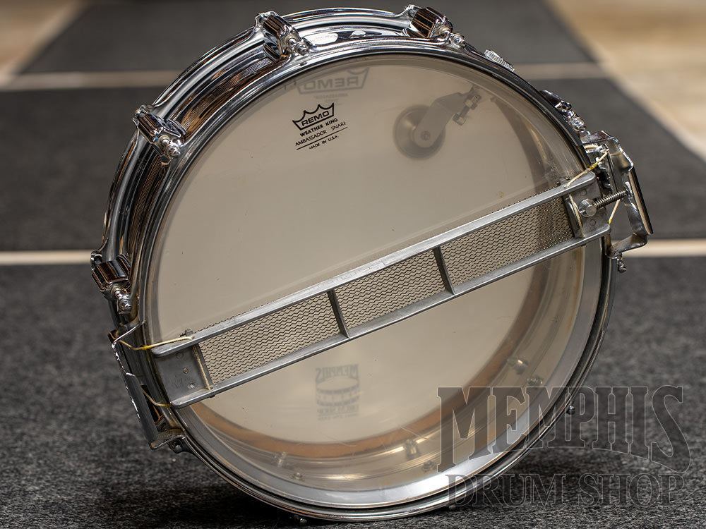 Vintage Rogers 70s Big R Drum Set 24/12/13/16/14 - Metallic Silver with Hardware