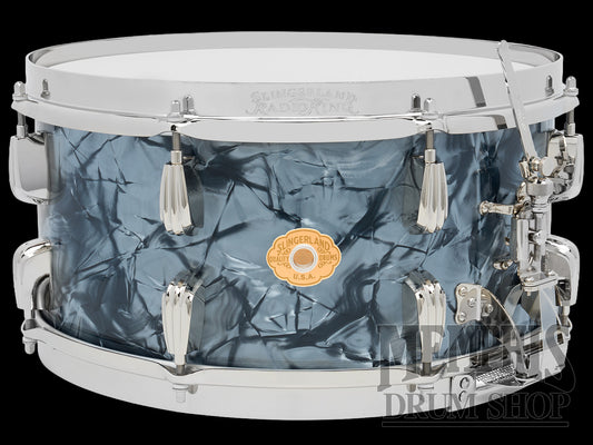 Slingerland 14x7 Radio King Solid Maple Snare Drum - Black Diamond Pearl