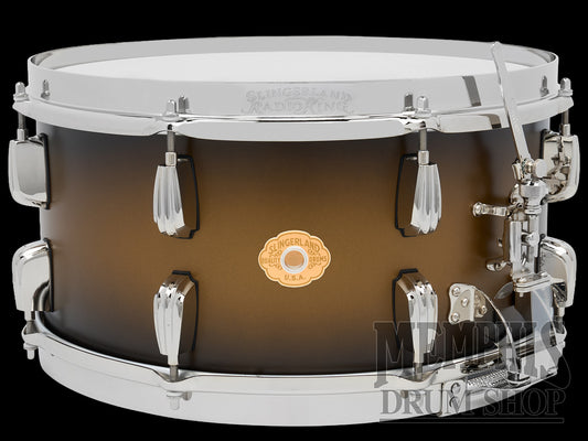 Slingerland 14x7 Radio King Solid Maple Snare Drum - Black and Gold