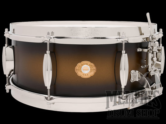 Slingerland 14x5.5 Radio King Solid Maple Snare Drum - Black and Gold
