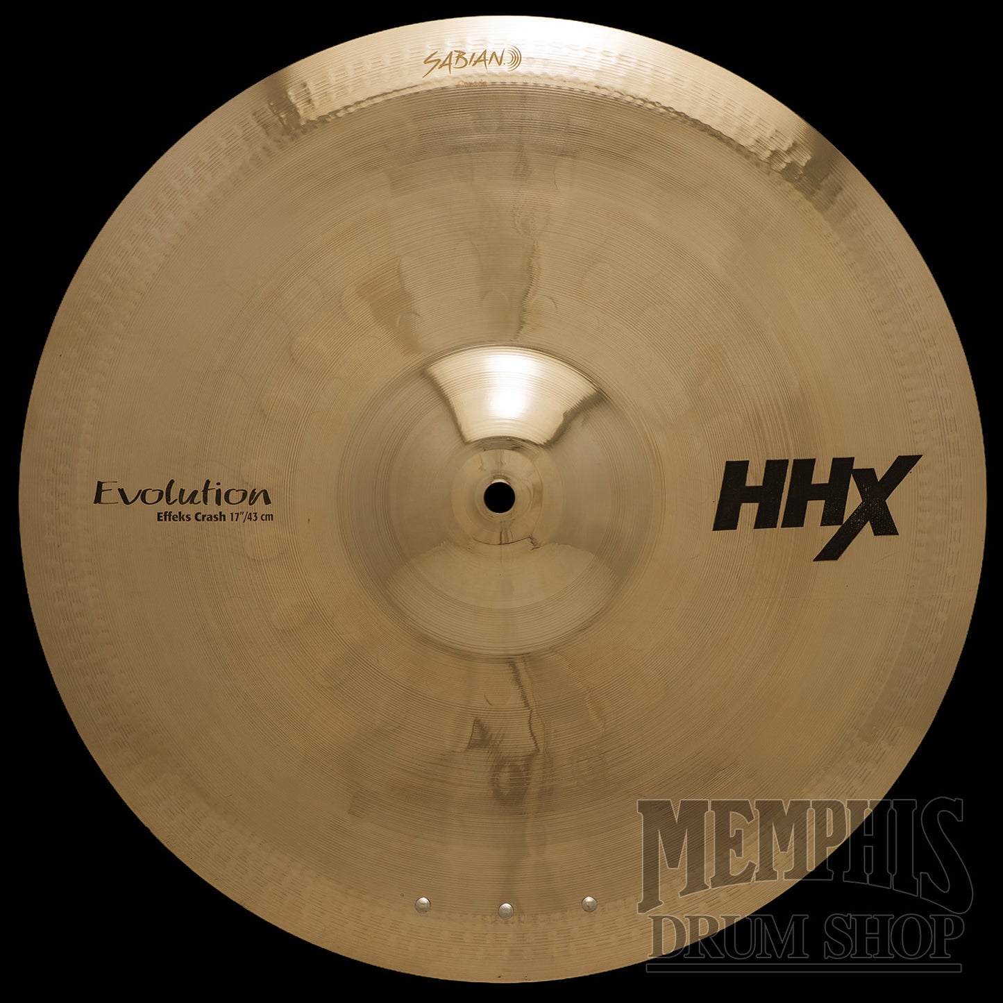 Sabian 17" HHX Evolution Effeks Crash Cymbal with Rivets