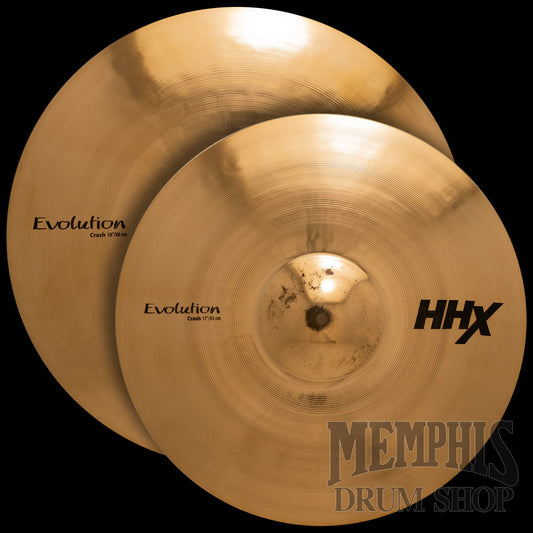 Sabian HHX Evolution 2-Pack Crash Cymbal Pack Set 17/19