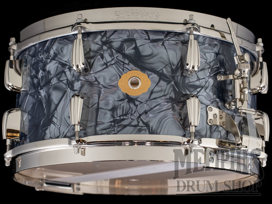 Slingerland 14x7 Radio King Solid Maple Snare Drum - Black Diamond Pearl