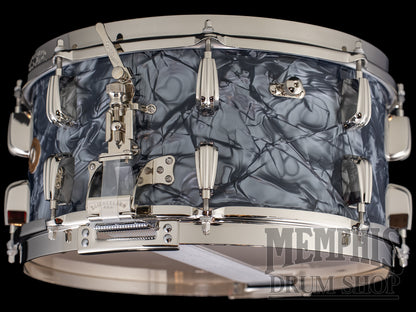 Slingerland 14x7 Radio King Solid Maple Snare Drum - Black Diamond Pearl