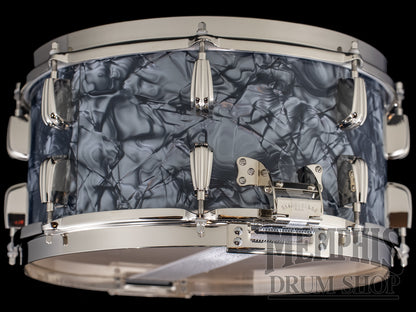 Slingerland 14x7 Radio King Solid Maple Snare Drum - Black Diamond Pearl