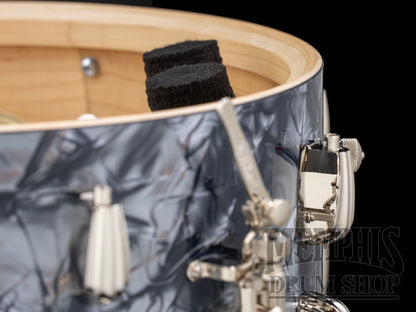 Slingerland 14x7 Radio King Solid Maple Snare Drum - Black Diamond Pearl