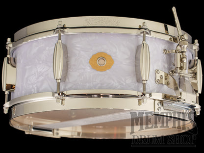 Slingerland 14x5.5 Radio King Solid Maple Snare Drum - White Marine Pearl
