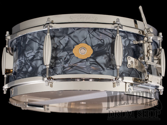 Slingerland 14x5.5 Radio King Solid Maple Snare Drum - Black Diamond Pearl