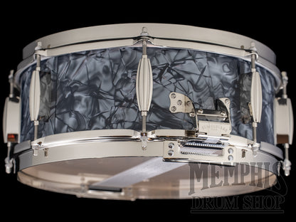 Slingerland 14x5.5 Radio King Solid Maple Snare Drum - Black Diamond Pearl