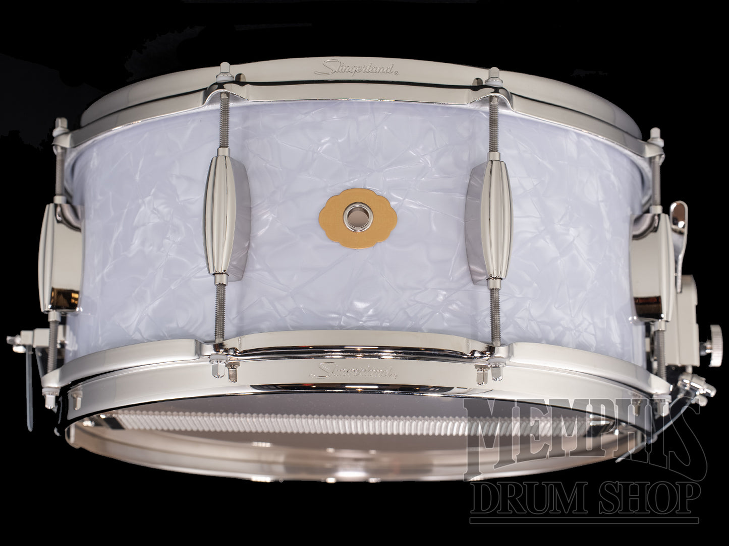 Slingerland 14x6.5 Radio King Artist Snare Drum - White Marine Pearl