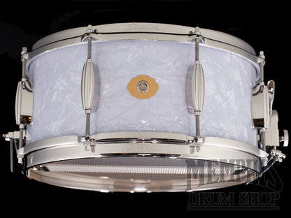 Slingerland 14x6.5 Radio King Artist Snare Drum - White Marine Pearl