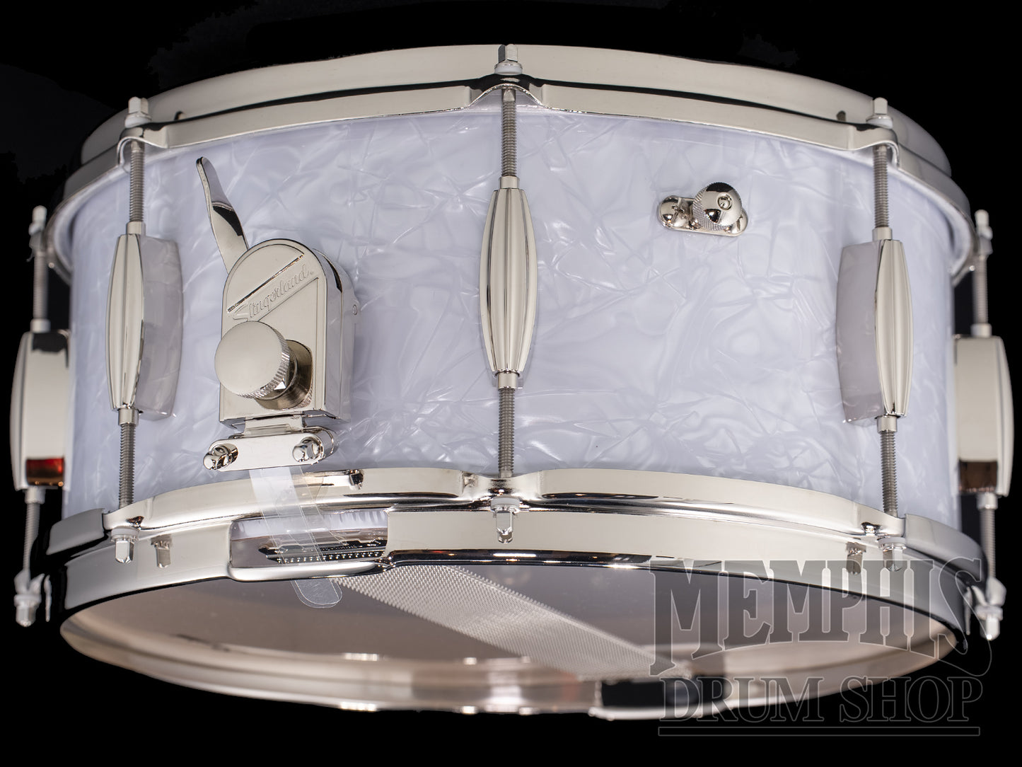 Slingerland 14x6.5 Radio King Artist Snare Drum - White Marine Pearl