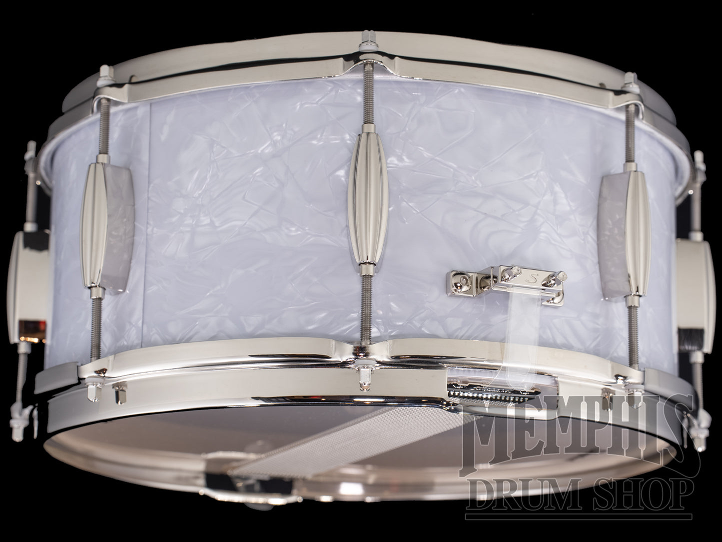 Slingerland 14x6.5 Radio King Artist Snare Drum - White Marine Pearl