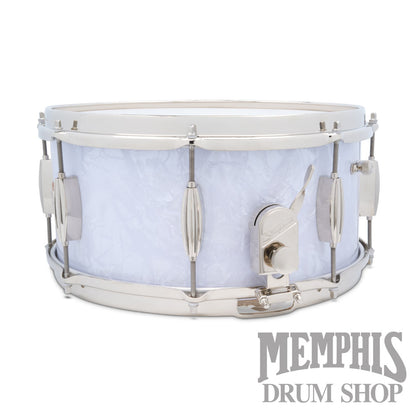 Slingerland 14x6.5 Radio King Artist Snare Drum - White Marine Pearl