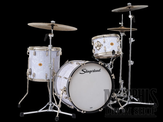 Slingerland Radio King Outfit 20/12/14 - White Marine Pearl