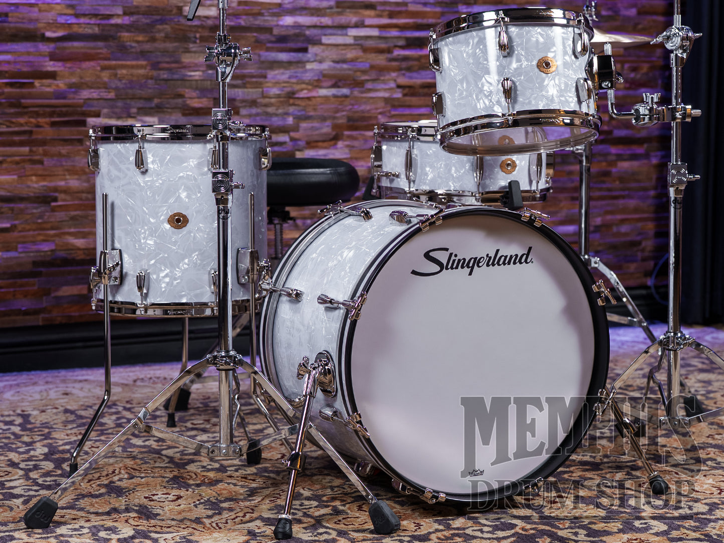 Slingerland Radio King Outfit 20/12/14 - White Marine Pearl