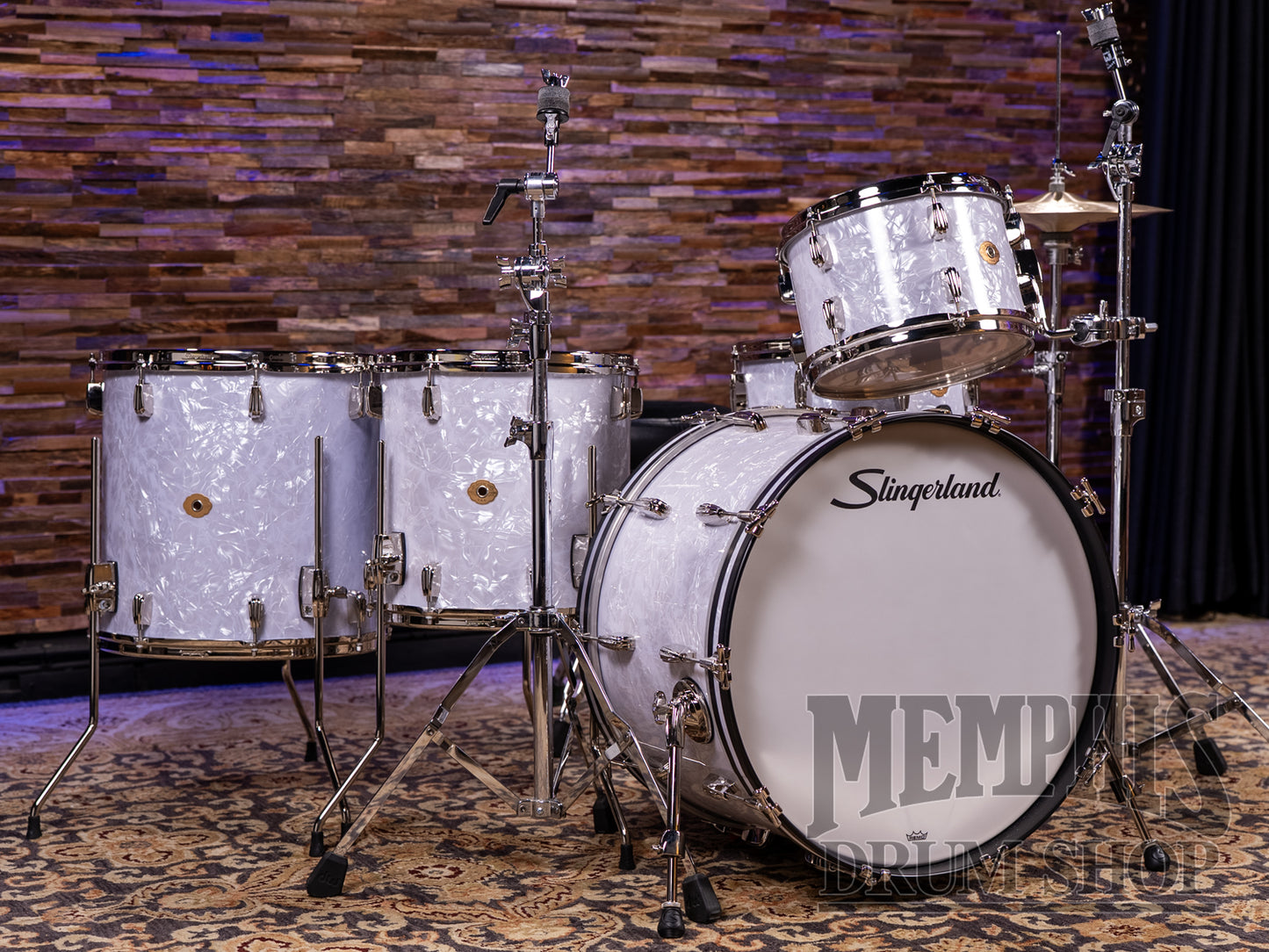 Slingerland Radio King Outfit 22/12/14/16 - White Marine Pearl