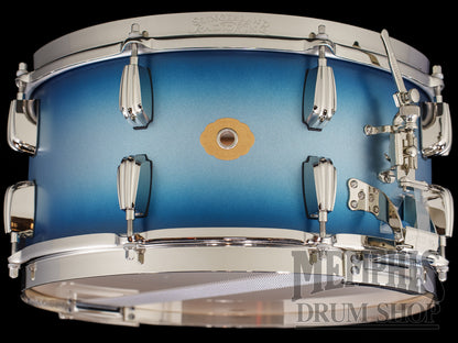 Slingerland 14x7 Radio King Solid Maple Snare Drum - Blue and Silver