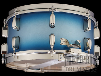 Slingerland 14x7 Radio King Solid Maple Snare Drum - Blue and Silver