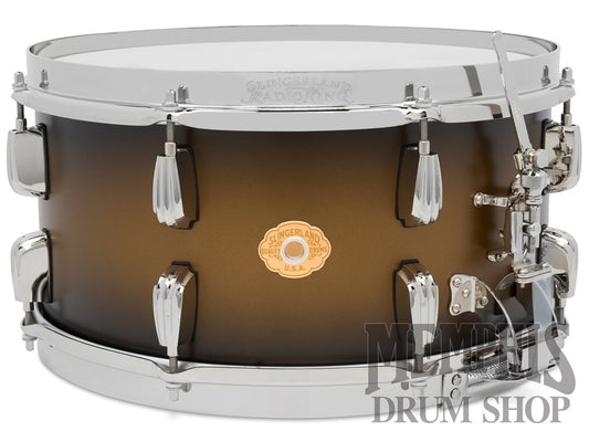 Slingerland 14x7 Limited Edition Radio King Snare Drum - Black & Gold Duco