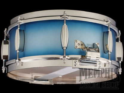 Slingerland 14x5.5 Radio King Solid Maple Snare Drum - Blue and Silver