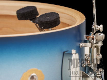 Slingerland 14x5.5 Radio King Solid Maple Snare Drum - Blue and Silver