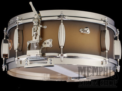 Slingerland 14x5.5 Radio King Solid Maple Snare Drum - Black and Gold