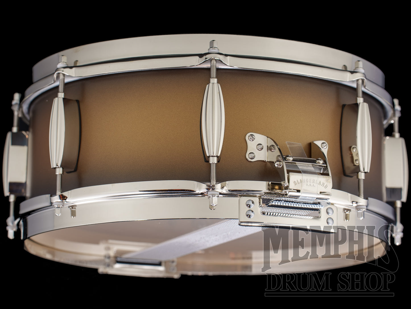 Slingerland 14x5.5 Radio King Solid Maple Snare Drum - Black and Gold