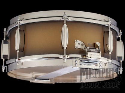 Slingerland 14x5.5 Radio King Solid Maple Snare Drum - Black and Gold