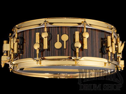 Sonor 14x5 SQ2 Series Medium Beech Snare Drum with Gold Hardware - Ebony High Gloss