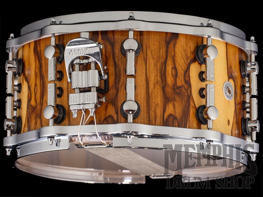 Sonor 14x7 SQ2 Series Heavy Beech Snare Drum with Die-Cast Hoops - African Marble Semi Gloss