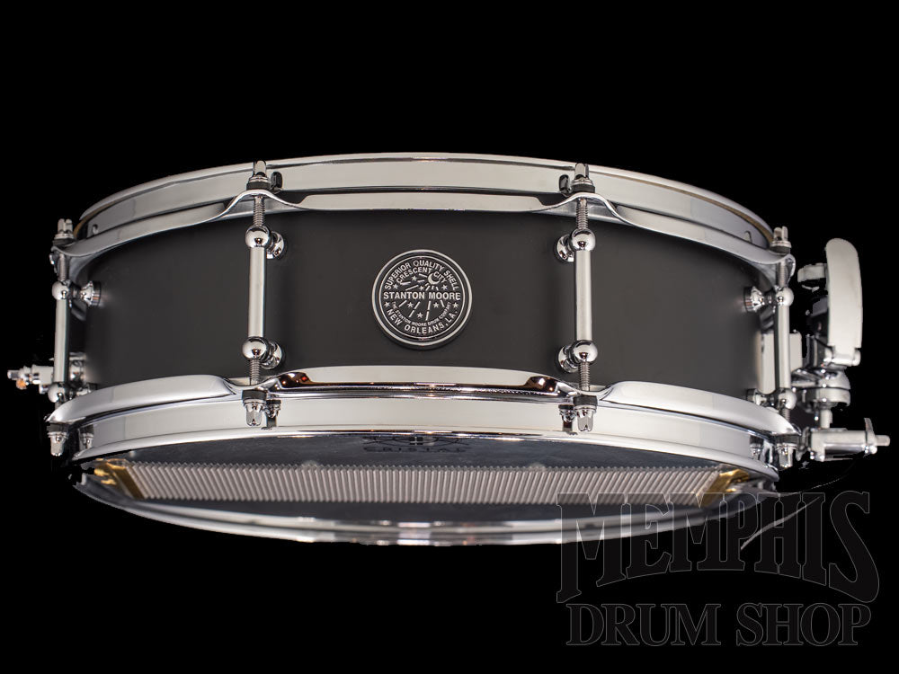 Stanton Moore Drum Company 14x4.5 Spirit of New Orleans Carbon Steel Snare Drum - Matte Black